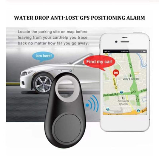 A (Four trackers) Smart Bluetooth Tracker, Water Droplets Design, Multicolor for finding and locating items with Anti-Lost Alarm Sensor. Remote device locator for Kids, Phone, Car, Wallet, Luggage, Pet, Handbag and other items.